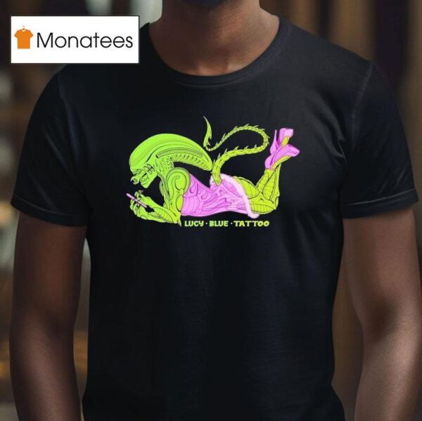 Alien Luc Blue Tattoo Xenomorph T Shirt