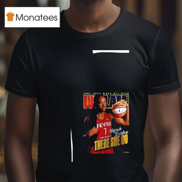 Aliyah Boston Indy Wnba All Star Wslam There She Go Indiana Fever Caricature T Shirt