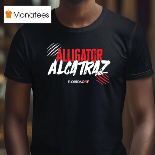 Alligator Alcatraz Florida Gop Scratch Logo T Shirt