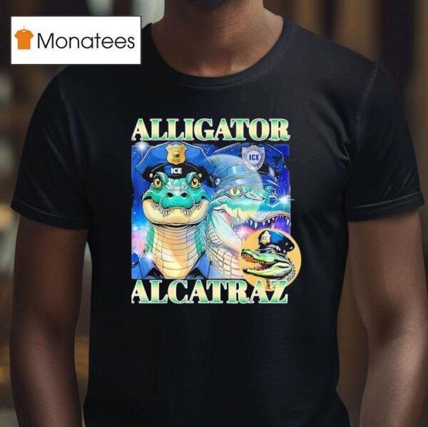 Alligator Alcatraz Ice Graphic T Shirt