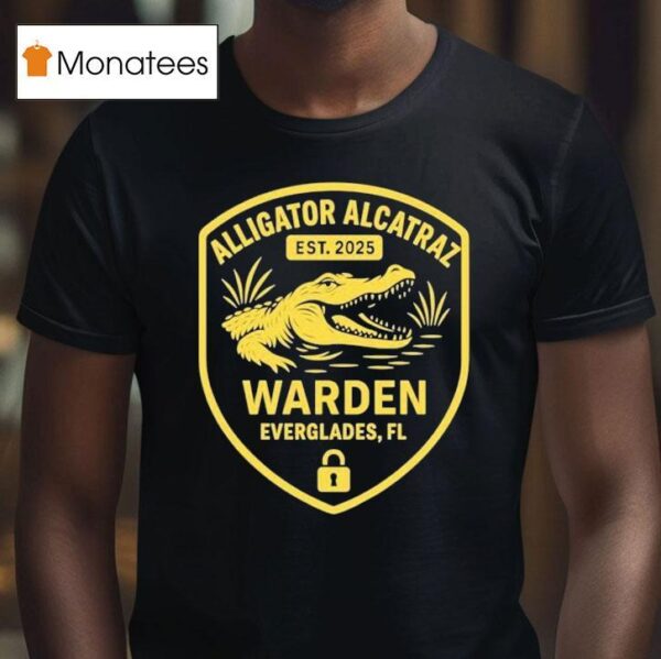 Alligator Alcatraz Warden Everglades Fl Est Gator T Shirt