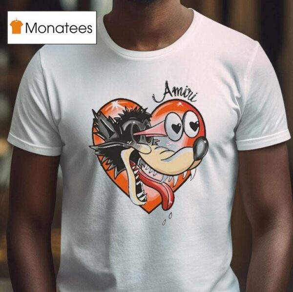 Amiri Hopeless Romantic Hear T Shirt