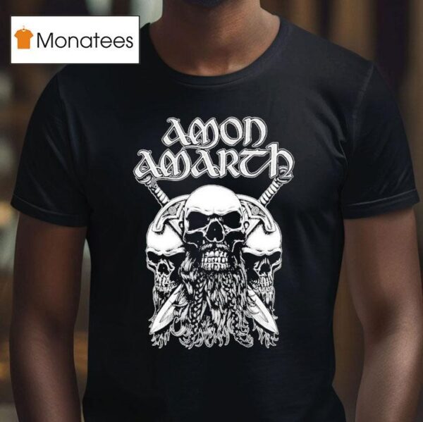 Amon Amarth Beard Skull T Shirt