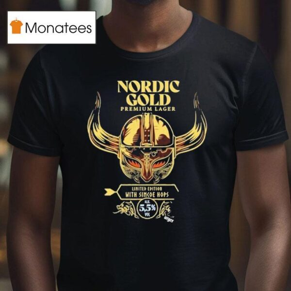 Amon Amarth Nordic Gold Premium Lager With Simcoe Hops T Shirt