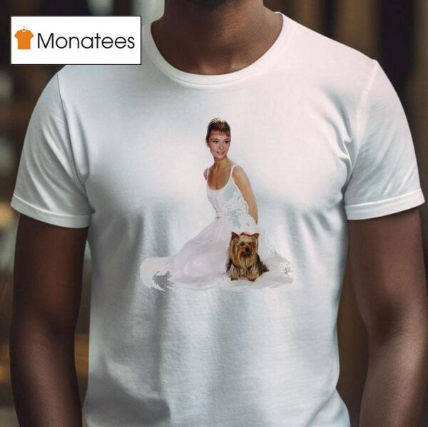 Audrey Hepburn And Yorkshire Terrier T Shirt