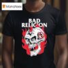 Bad Religion World Tour Head Wound Skull Flames T Shirt