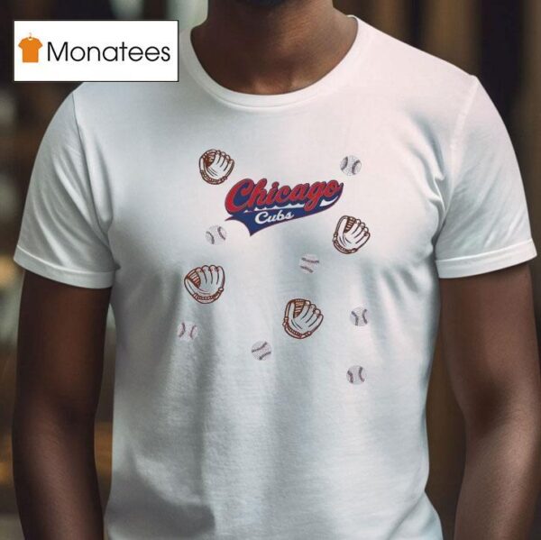 Baseball Glove Chicago Cubs T Shirt