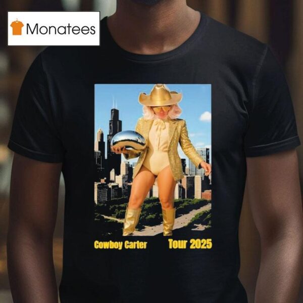 Beyonce Chicago Cowboy Carter Tour T Shirt