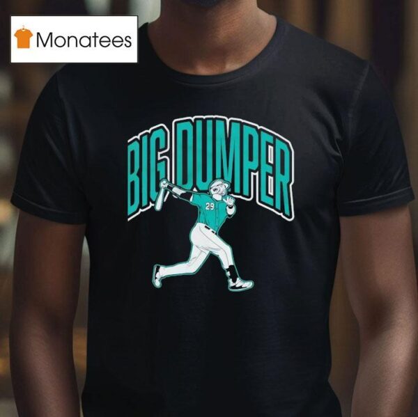 Big Dumper Moonshot Cal Raleigh Seattle Mariners Baseball T Shirt
