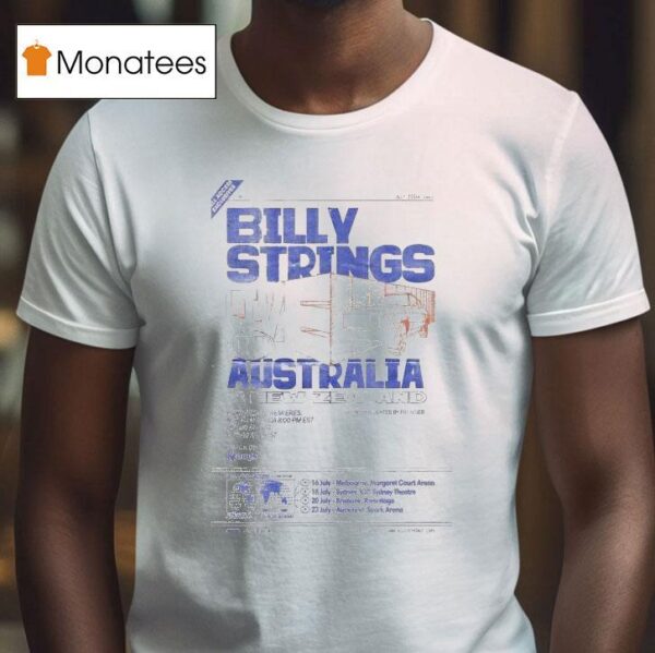 Billy Strings Melbourne Margaret Court Arena July T Shirt