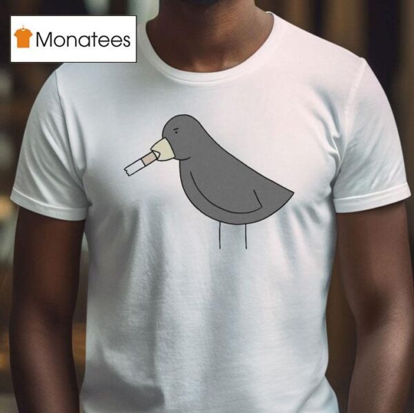 Bird Poorly Drawn Cigarettes T Shirt