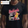 Black Chicago Blackhawks Hot Dog Food Est Vintage T Shirt