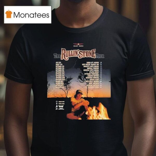 Blake Whiten The Rollin Stone Tour Dates T Shirt