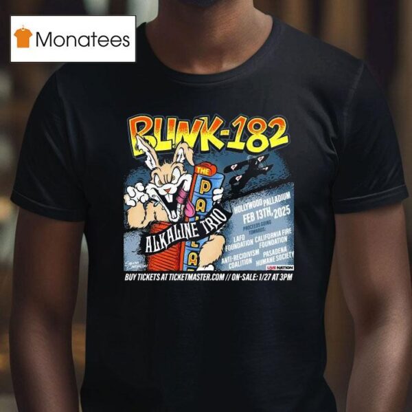 Blink Alkaline Trio February Hollywood Ca T Shirt