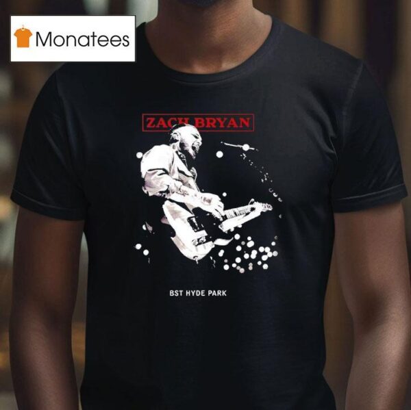 Bst Hyde Park Zach Bryan London Event T Shirt