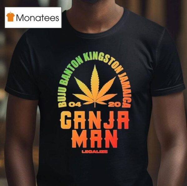 Buju Banton Kingston Jamaica Ganja Man Legalize T Shirt