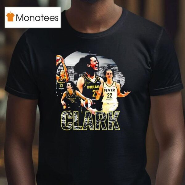 Caitlin Clark Indiana Fever Basketball City Retro T Shirt