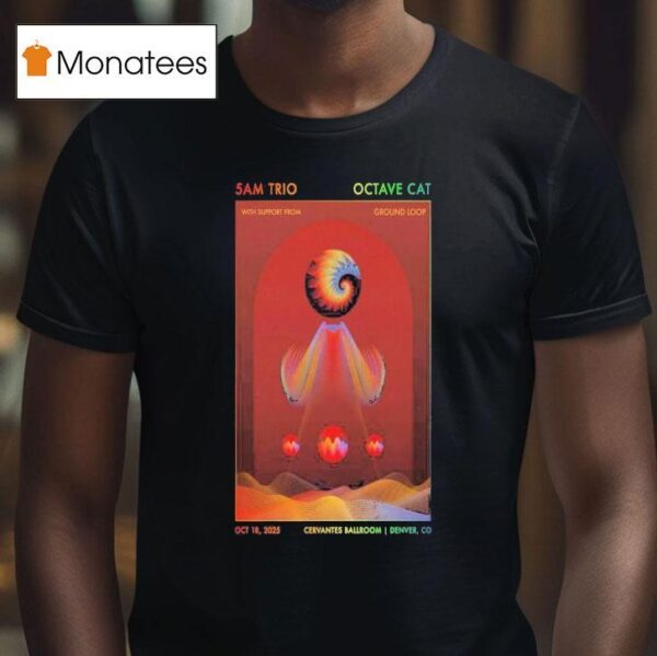 Cervantes Ballroom Denver Co Oct Trio Octave T Shirt