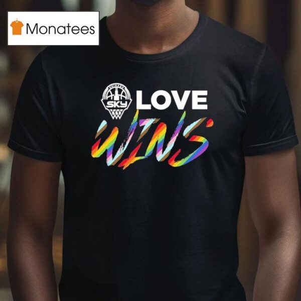 Chicago Sky Love Wins Pride Trans T Shirt