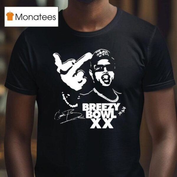 Chris Brown Tour Breezy Bowl Xx Middle Finger T Shirt