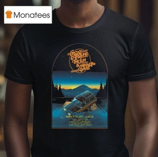 Circles Around The Sun And Mikaela Davis Uk Eu Tour T Shirt