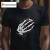 Clayman Heartless Skeleton Hand T Shirt
