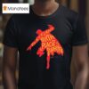 Cleveland Birthplace Of A Superhero Silhouette T Shirt