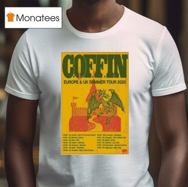 Coffin Europe Uk Summer Tour Dates Dragon T Shirt