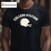 College Station Texas Am Aggies Football Helme T Shirt