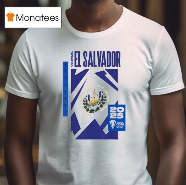 Concacaf Copa Oro Vamos El Salvador Logo T Shirt