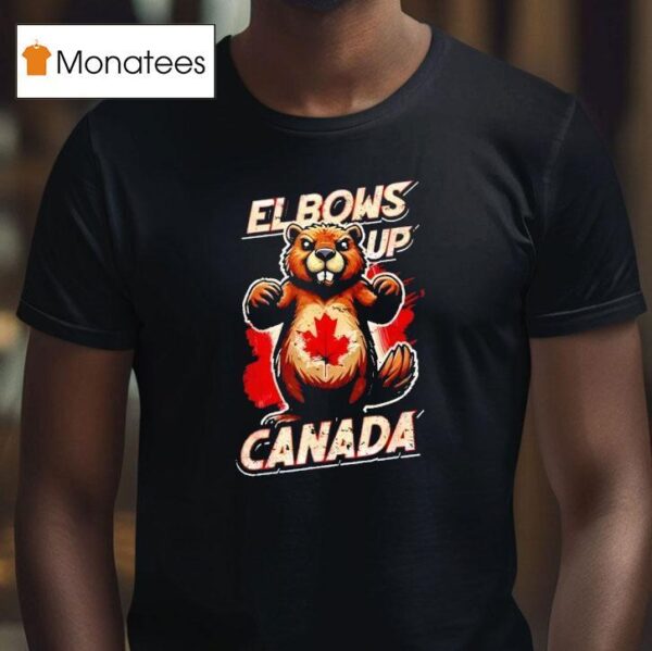 Contrarian Elbows Up Canada T Shirt
