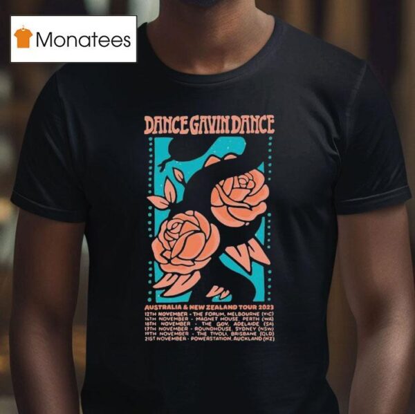 Dance Gavin Dance Australia And New Zealand Tour Rose T Shirt