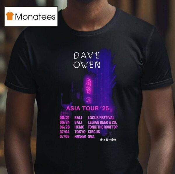 Dave Owen Asia Tour Tokyo Circus July T Shirt