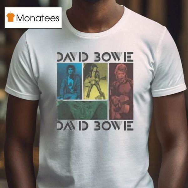 David Bowie Mick Rock Photo Collage T Shirt