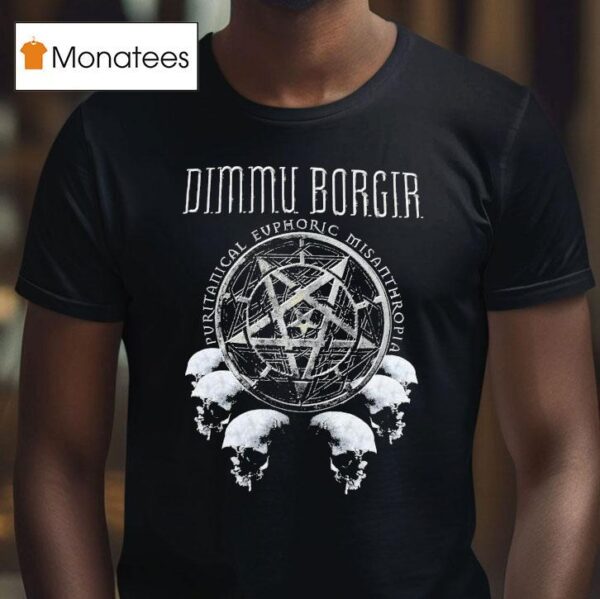 Dimmu Borgir Puritanical Euphoric Misanthropia Skulls T Shirt