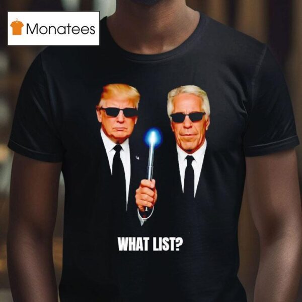 Donald Trump And Jeffrey Epstein Men In Black T Shirt