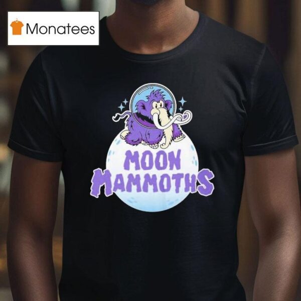 Erie Seawolves Moon Mammoths Logo T Shirt