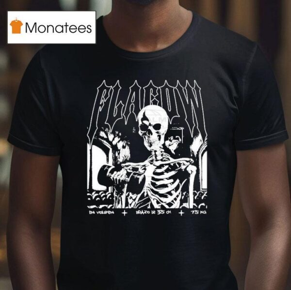 Flacow En Volomen Brazo De Cm Kg Skeleton T Shirt