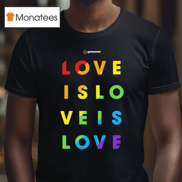 Gamescom Love Is Love Pride T Shirt