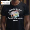 Gator Alligator Alcatraz Only One Way Across This Border T Shirt