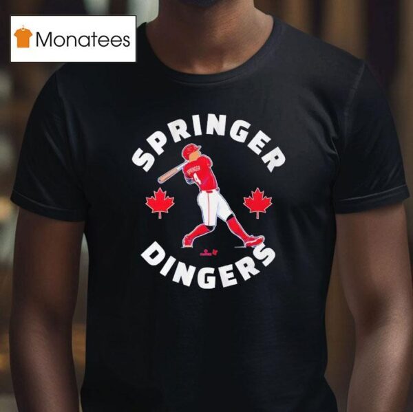 George Springer Canada Day Dingers T Shirt