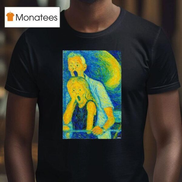 Ghostface Style Van Gogh Halloween T Shirt