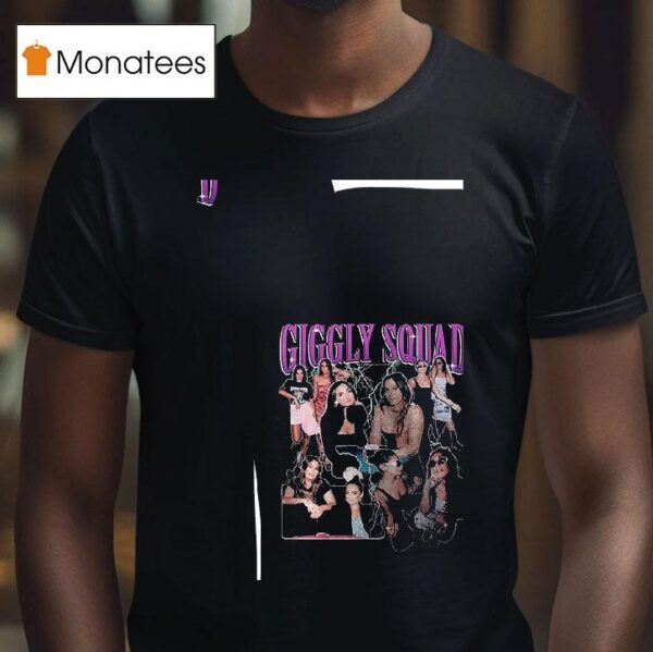 Giggly Squad Paige Desorbo Hannah Berner Club Giggly Graphic Roster T Shirt