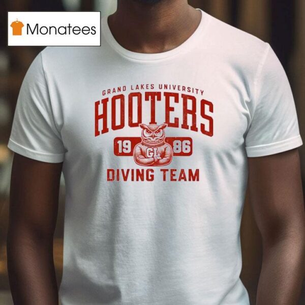 Grand Lakes University Hooters Diving Team T Shirt