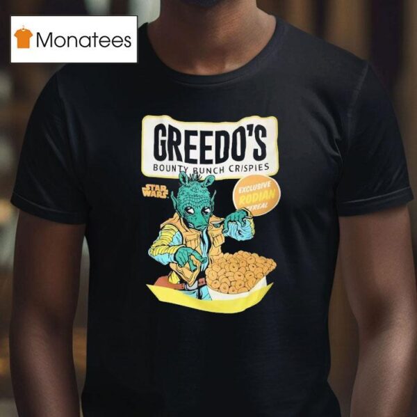 Greedo S Bounty Bunch Krispies Exclusive Rodian Cereal Star Wars T Shirt
