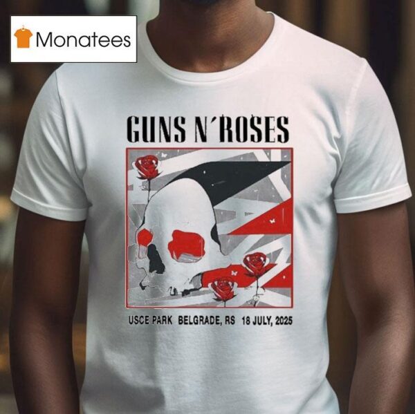 Guns N Roses Belgrade Rs Usce Park July T Shirt