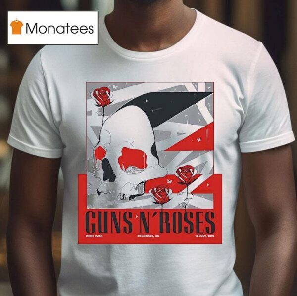 Guns N Roses Concert At Uce Park Belgrade Rs At July T Shirt