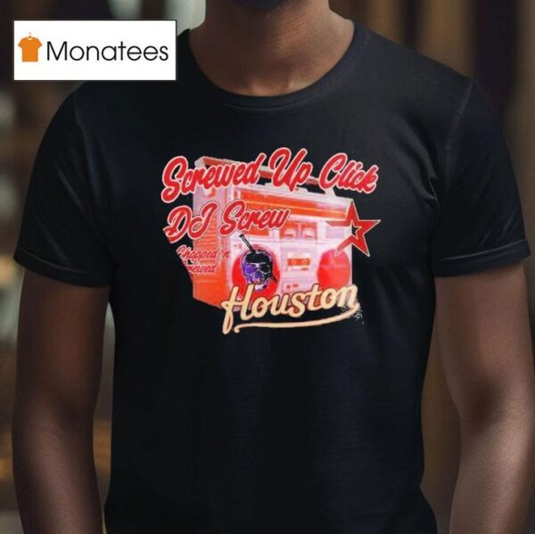 Houston Astros Dj Screw Screwed Up Click T Shirt