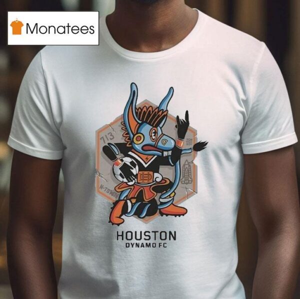 Houston Dynamo Fc X Free Walls H Town Hexagon T Shirt