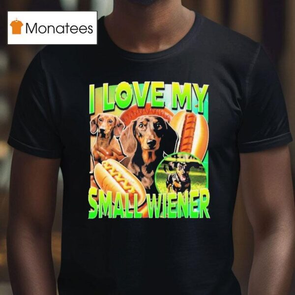 I Love My Small Wiener Dog Dachshund T Shirt